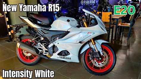 New 2023 Yamaha R15 V4 E20 BS7 Model Intensity White On Road Price