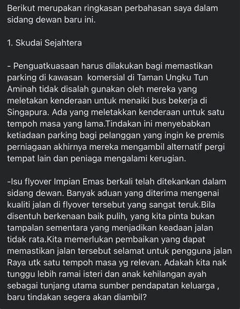 Marina Ibrahim On Twitter Ringkasan Perbahasan Sidang Dun Insyaallah