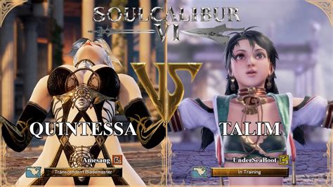 SoulCalibur VI Amesang Quintessa VS UnderSeaBoot Talim Xbox