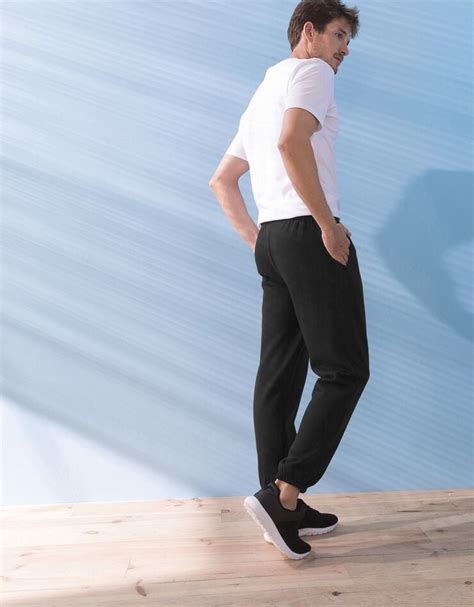 Pantalon Jogging Molleton Bas élastiqué Noir Blancheporte