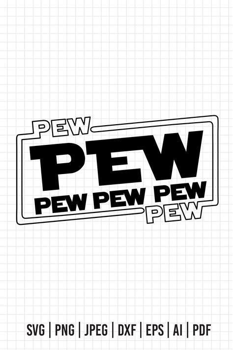 Pew Pew Pew Svg Star Wars Svg Darth Vader Silhouettes Svg Darth