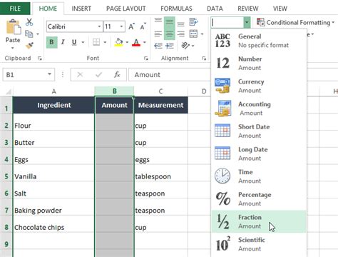 Excel Tips How To Use Fractions In Excel