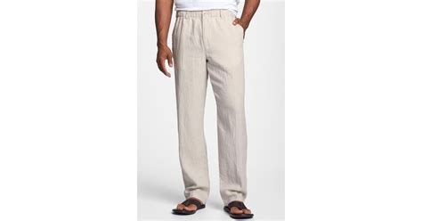 Tommy Bahama New Linen On The Beach Easy Fit Pants For Men Lyst