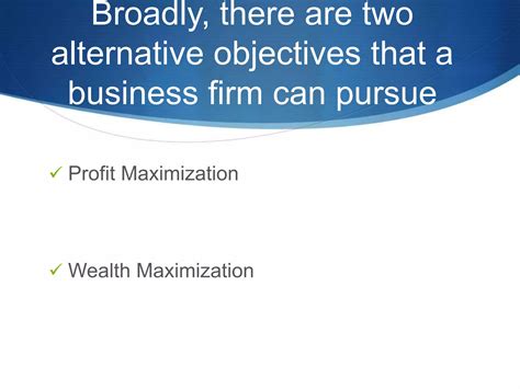 Profit Maximization Vs Wealth Maximization Ppt