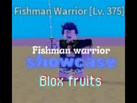 Showcase Of Fishman Warrior Quest In Blox Fruits YouTube