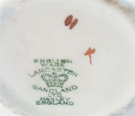 English Ware Lancaster Sandland Creamer Sugar Hanley England Ebay