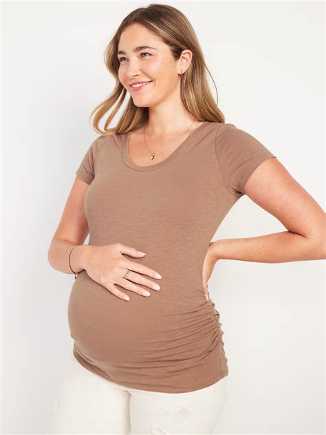 Maternity Everywear Fitted Scoop Neck T Shirt Old Navy