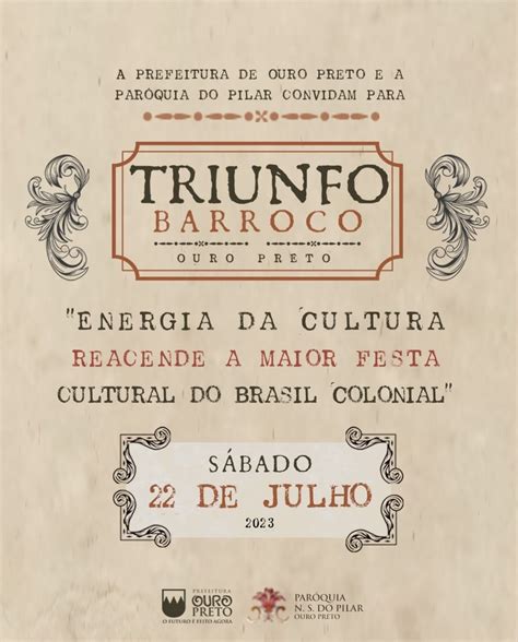 Confira A Agenda Cultural Deste Fim De Semana Em Ouro Preto Jornal