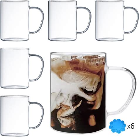 Boqo Lot De Tasses Caf En Verre De G Tasses Caf