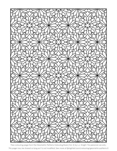 Free Printable Pattern Colouring Page For Adults Pattern Coloring