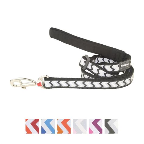 Red Dingo Adjustable Length Reflective Ziggy Dog Lead Ziggy Black 6