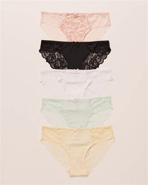 Pack Microfiber And Lace Bikini Panty Multicolor La Vie En Rose