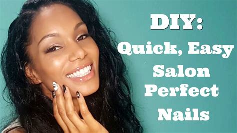 Diy Quick Easy Salon Perfect Nails Youtube