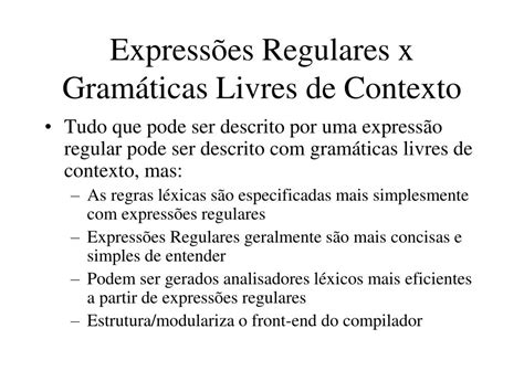 Ppt Sintaxe De Uma Linguagem Powerpoint Presentation Free Download