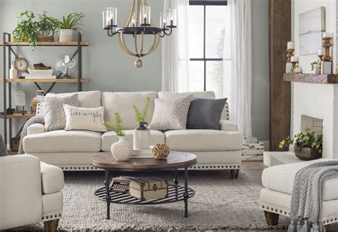 Modern Farmhouse Living Room Design Photo By Joss And Main Wayfair