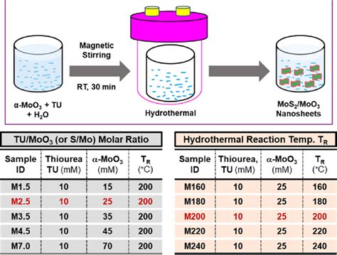 Top Schematic Diagram Of The Proposed Hydrothermal Synthesis Of Mos 2