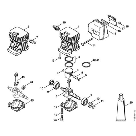 Stihl Chainsaw Model Parts Diagram