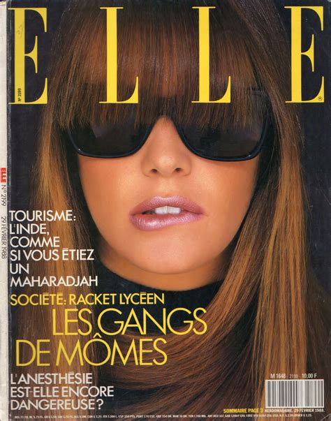 Elle Macpherson Elle France 1988 By Gilles Bensimon Supermodels