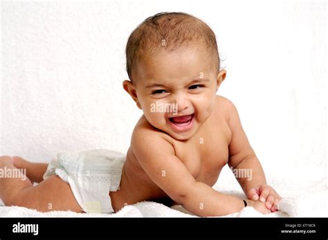 Baby Laughing Mr736la Stock Photo Alamy