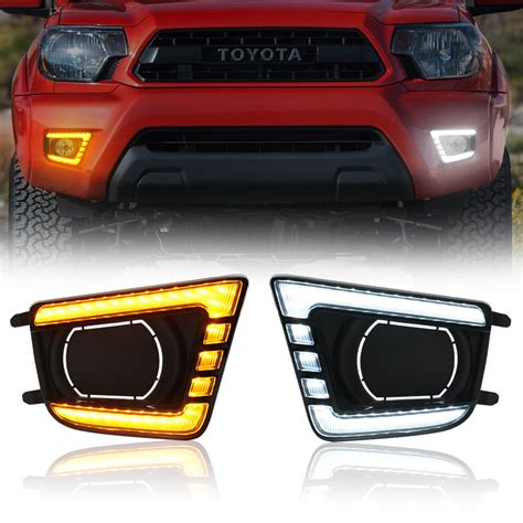 Led Fog Lights Assemblies Kit For 2012 2015 Toyota Tacoma