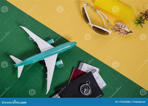 Planning Preparing For Travel Vacation Trip Concept Airplane With