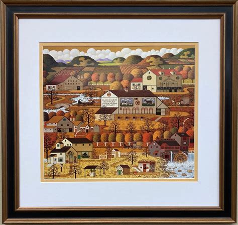 Charles Wysocki Amish Autumn New CUSTOM FRAMED Art Americana Etsy