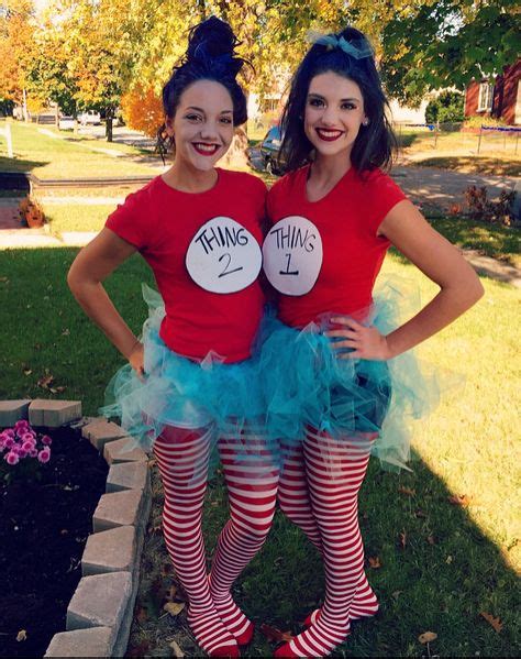 Thing 1 And Thing 2 Adult Women Costumes Pinterest Homemade Costumes