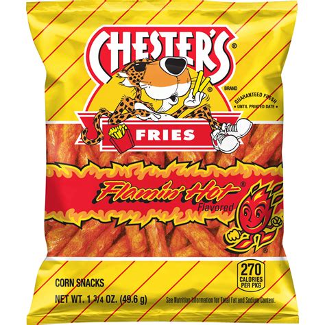 Chester S Fries Flamin Hot Flavored Corn Snacks SmartLabel