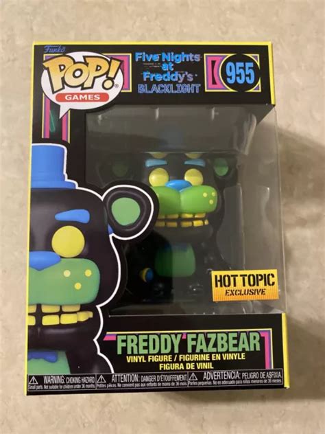 Funko Pop Five Nights Freddys Freddy Fazbear Blacklight Hot Topic Exclusive