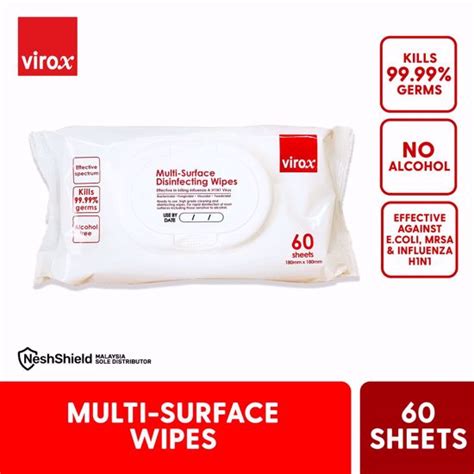 VIROX Multi Surface Disinfecting Wipes 60s Non Alcohol Subplace