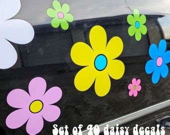 Daisy Car Window Decal Flower Car Window Decal Flowers - Etsy