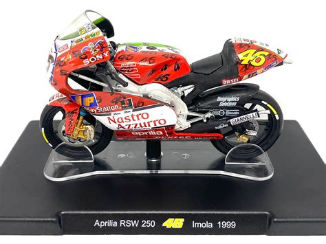 Scale Valentino Rossi Model Aprilia Rsw Gp Bike Imola