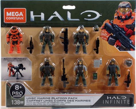 Mega Construx Halo Infinite Unsc Marine Platoon Figure Pack