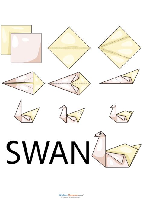 Easy Origami Swan