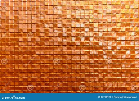 Seamless Orange Wall Ceramic Tile Background Stock Illustration