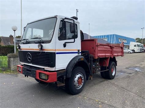 Mercedes Benz SK 1017 4x4 158 Km Benne Grue Tipper Crane Kipper Kaufen