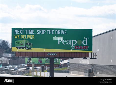 Supermarket Advertising Billboard Stock Photos And Supermarket