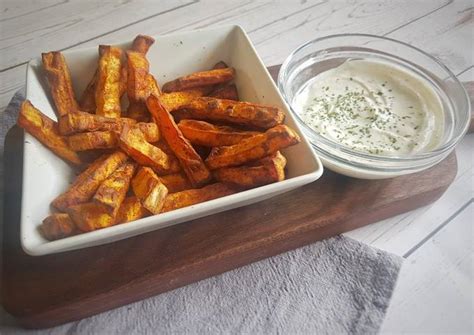 Batatas Fritas Con Salsa De Yogur Y Mostaza En Airfryer Receta De