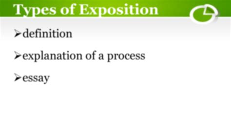 Solution Nature And Definition Of Exposition Studypool