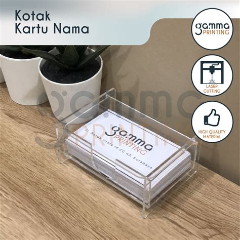 Jual Kotak Kartu Nama Akrilik Box Acrylic Business Name Card Kartu