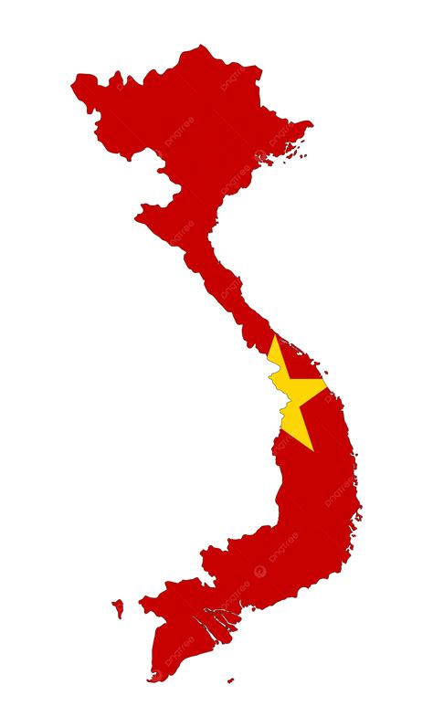 Mapa De La Bandera De Vietnam Mapa PNG ,dibujos Nacional, Vietnam ...