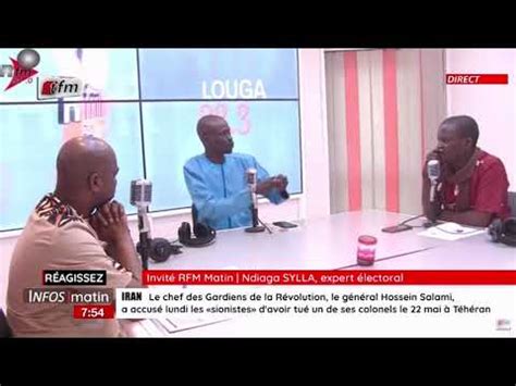 L invité RFM matin Ndiaga Sylla Expert Electoral 31 Mai 2022 TFM