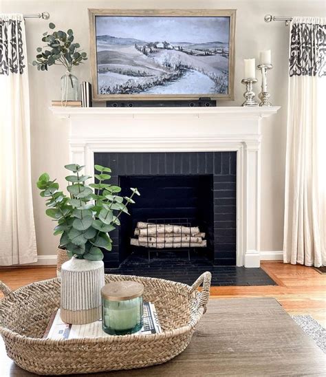 Art Above Fireplace Ideas For An Eye Catching Focal Point White