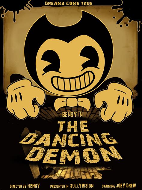 Bendy And The Ink Mahchine Fanart Movie Poster By Marco Fabro On Deviantart