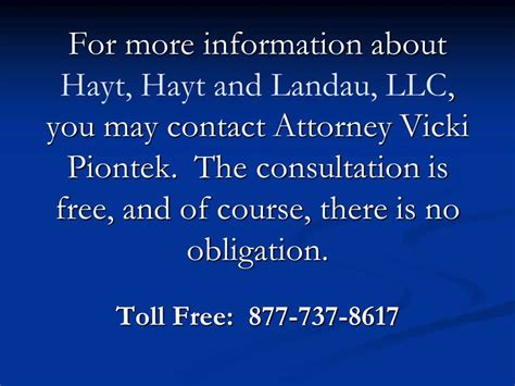 Stop Hayt, Hayt and Landau, LLC! Call 877-737-8617 for legal help ...