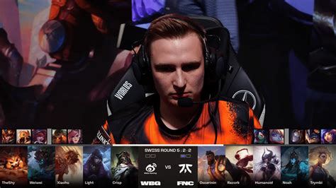 Fnatic Vs Weibo Gaming Recap Worlds Swiss Stage Day