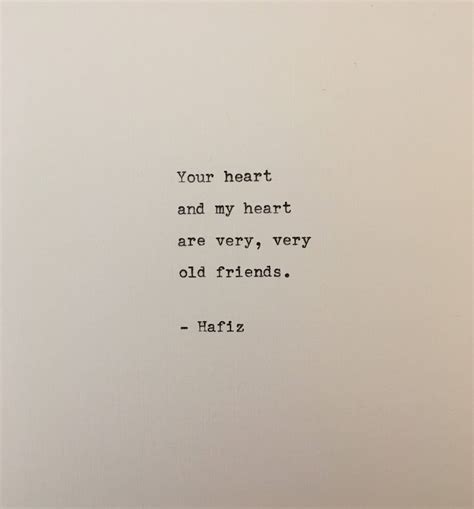 Hafiz Quote Hand Typed On An Antique Typewriter Etsy