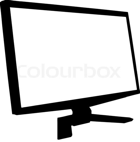 Vector Bild Monitor Stock Vektor Colourbox
