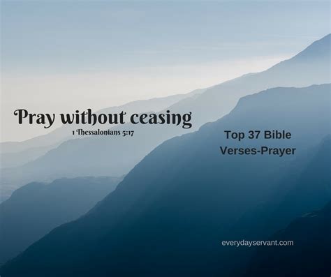 Top 37 Bible verses-Prayer - Everyday Servant