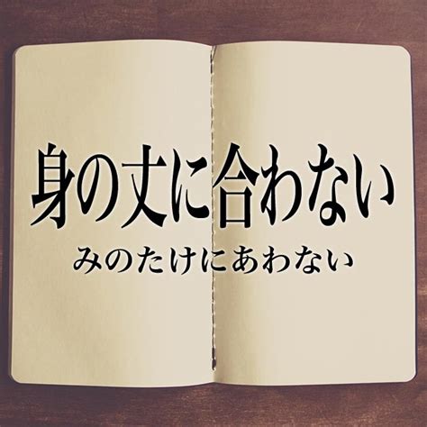 「身の丈に合わない」とは？意味や使い方！例文や解釈 Meaning Book